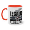 Lane Splitting Coffee Mug, 11oz
