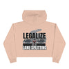 Lane Splitting Women Crop Hoodie