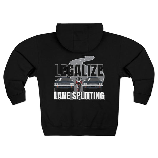 Lane Splitting Unisex Full Zip Hoodie