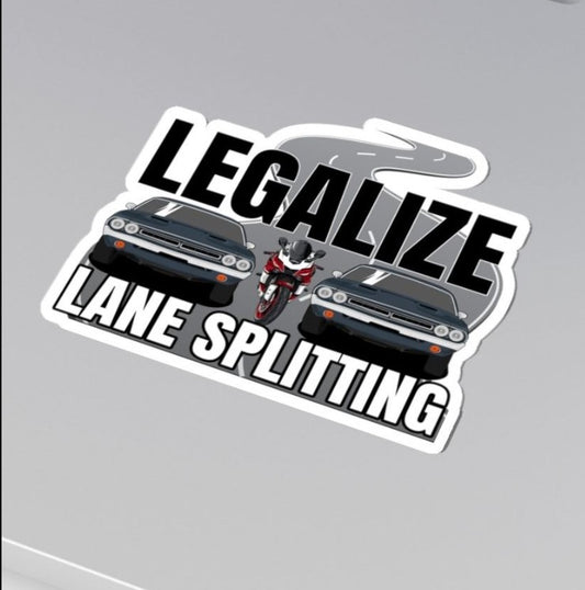 Lane Splitting Sticker