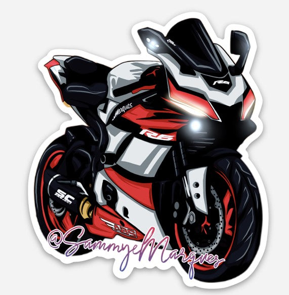 Sticky Note R6 R6 Sticker – 2wheelssammy
